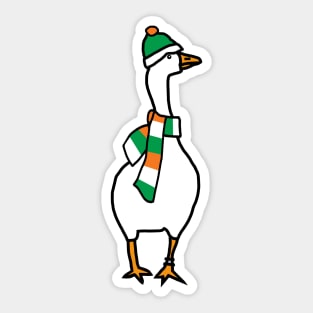 Irish Goose on St Patricks Day Sticker